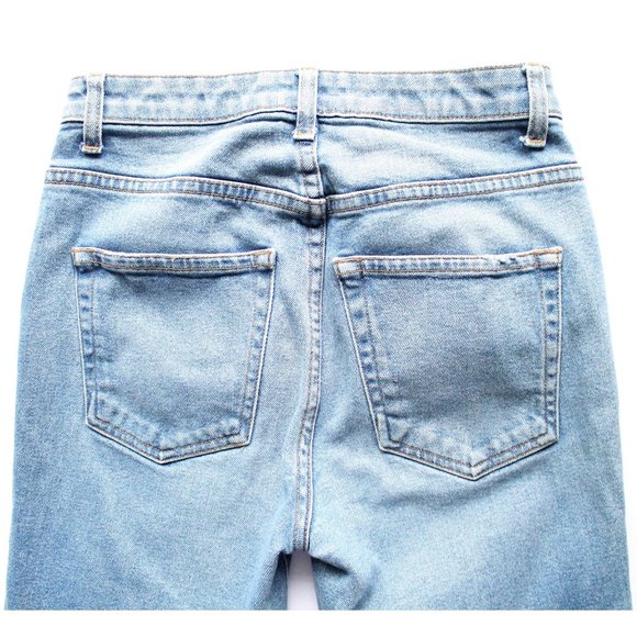 KHAITE Benny Faded High-Rise Kick-Flare Jeans 26" / Size 25 / Vintage Blue - Picture 7 of 11